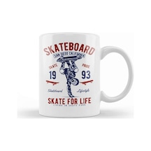Retro Skate For Life Kupa Bardak Porselen Karışık