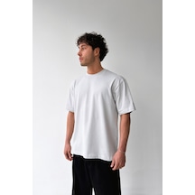 Flaw Atelıer Basic Oversize Fit Taş Rengi Tişört-29502