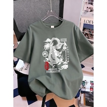 Noıssey Urban Pop Graphic Kadın Tişört Koleksiyonukod 5098 Füme