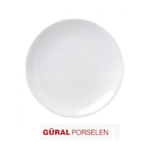 Güral Porselen Eo25du 25 Cm Düz - Servis Tabak 12 Adet