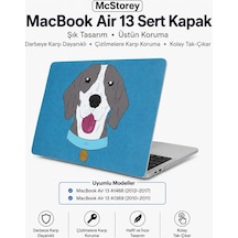 Macbook Air Kılıf 13 İnç A1369 A1466 Uyumlu Sert Kapak Dog01 Tasarım İnce Hafif Darbe Önleyici Hard Case Çizilmeye Dayanıklı Eski Kasa 2010-2017 Koruyucu Kapak Açık Mavi Belirtilmemiş