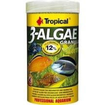 Tropical 3 Algae Gran 250 G Bitkisel Çiklet Tropheus Balık Yemi