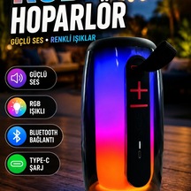 Rgb Led Işıklı Bluetooth Hoparlör Type-c Şarjlı Taşınabilir Kablosuz Speaker