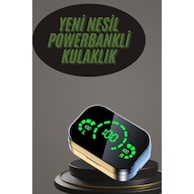 Kablosuz Bluetooth Kulaklık Çift Telefon Destekli Powerbankli Dijital Göstergeli Çok Renkli