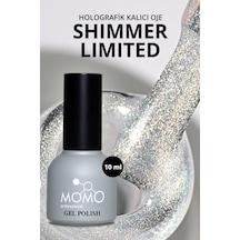 Momo Professional Shimmer Limited Holografik Kalıcı Oje Sl01 Rakı Beyazı Altın Simli 10 ML