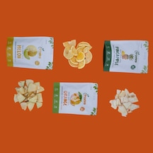 Fruvivo 3'lü Freeze Dry Paket - Kavun + Portakal + Ananas Tropikal Ferah - Dondurularak Kurutulmuş Meyve Cipsi Şeker İlavesiz %100 Doğal Vegan 55 G