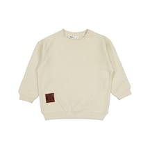 Civil Boys Karyoka Dikişli 2-5 Yaş Sweatshirt - Bej Taş Rengi
