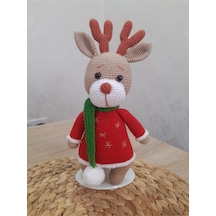 Yılbaşı Geyiği Organik Amigurumi Oyuncak