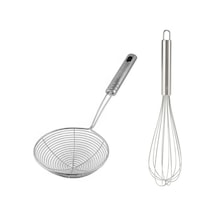 18 Cm Metal Saplı Kevgir Ve 35 Cm Komple Metal Çırpıcı 2 Adet Set Metal Diğer