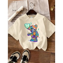 Noıssey Urban Pop Graphic Kadın Tişört Koleksiyonukod 5473 Bej