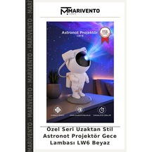Özel Seri Uzaktan Stil Astronot Projektör Gece Lambası Lw6 Beyaz Çok Renkli