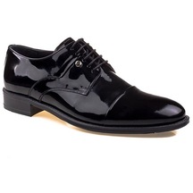 M2S Rugan Erkek Siyah Klasik Ayakkabı-Siyah
