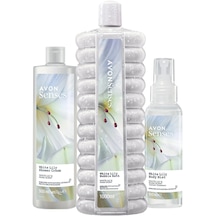 Avon Senses White Lily Bubble Bath 1 L + Shower Cream 500 ML + Body Mist 100 ML