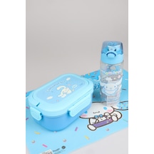 X Dekomus Lisanslı Cinnamoroll 500 Ml Matara,3 Bölmeli Beslenme Kabı,beslenme Örtüsü Seti Diğer