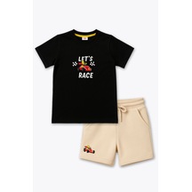 Haribo T-shirt Şort Takım Siyah