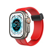 Watch 42mm Uyumlu Kr412 Elegance Stylısh Kordon - Kırmızı Diğer