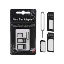 Sim Kart Adaptör Set Artı Sim Kart Çıkartma Iğnesi