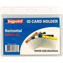 Bigpoint Kart Poşeti Yatay Beyaz 85x55mm X 10 Adet