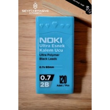 2b Siyah 0.7 Mm Kalem Ucu 120'li Ultra Esnek Kalem Ucu Mavi Kutu