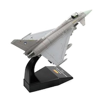 Eurofighter Typhoon F.2 Germany Jet Savaş Uçağı Metal Model Uçak 1/100 Ölçek 16cm