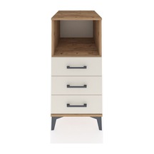 Kronos Komodin Tek Raflı 3 Çekmeceli 44x59x96 Çam-aytaşı Atlas Çam