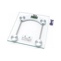 Dijital - Pilli Kare Banyo Baskül Terazi Tartı Lcd Ekran 180kg/0.1g 30x30cm İ11-025 5468 Çok Renkli