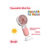 Taşınabilir Fan Soğutucu Mini Vantilatör Klima Güçlü Serinletici Şarjlı Masa Üstü Sessiz Standlı - P