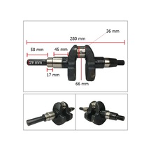 İtal/Çin 178F uyumlu 7hp Dizel Krank Mili Kamalı 19 MM Komple
