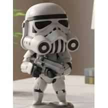 Star Wars Stormtrooper Figürü - 3d Baskı Mini Asker Biblo