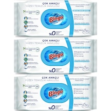Bingo Clean Yüzey Temizlik Havlusu 96 Yaprak Beyaz Sabun 3 Lü
