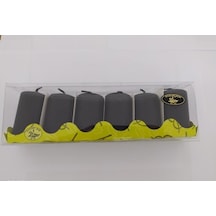 6'Lı Kokusuz Bozkurt Silindir Mum 3*6Cm Siyah (425589598)