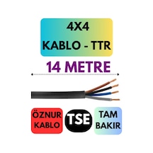 Öznur 4x4 Ttr Kablo Metre Seçenekli Siyah - 14 Metre