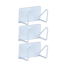 Suntek Mutfak Sünger Tutucu Çamaşırhane Su Geçirmez Kanca Beyaz 3 Parça Çok Renkli