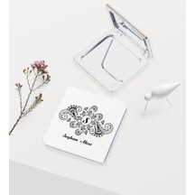 Bk Gift Kişiye Özel İsimli Deri Ayna - 3