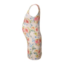 Luvmabelly Maternity 5501 Çiçekli Lohusa Emzirme Elbise-çok Renkli