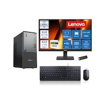 Lenovo ThinkCentre Neo 50T Gen 6 13BD007UTR2423F14 Ultra 5 225 32 GB 2 TB SSD RTX3050 23.8" Free Dos Masaüstü Bilgisayar + USB Bellek