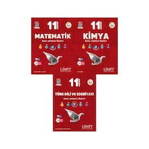 Limit 2027 11. Sınıf Matematik + Kimya + Türk Dili Ve Edebiyatı Konu Anlatım Föyleri Seti 3 Kitap Maarif Model