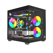 Gameline Hıper V1 3x Rgb Fanlı Usb 3.0 Gaming Bilgisayar Kasası Siyah