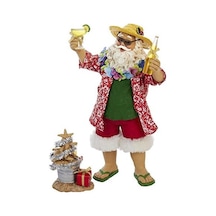 Kurt Adler Fabriche' Beach Noel Baba, 25 Cm, 2 Parça Set