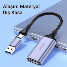 1080p 60hz Hdmı Video Capture Card Usb 3.0 Ve Type-c Görüntü Yakalama Kartı