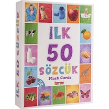 Dıy Toy İlk 50 Sözcük Bebek Eğitici Oyuncak Flash Cards