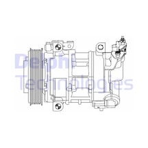 Delphi Klima Kompresörü 308-5008-3008-rcz-partner-berlingo-c4-ds4-ds5 2009 Ve Sonrası 16 1.4 16v Ep3c 1.6 Thp-vti Ep6c-ep6cdt Delphı Cs20325 6453.wf-9822101380-9676862380