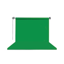 Hs Stüdyo Teknik 270x580cm Yeşil Fon Perde Seti Ve Askısı