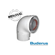 Buderus Uyumlu Kombi 90°Yoğuşmalı Hermetik Dirsek (60/100)