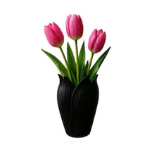 Lotus 3d Dekorati F Vazo 18 Cm Siyah