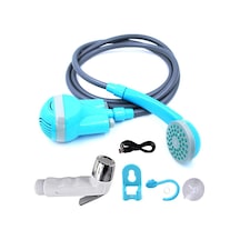 Lebıhmurah Bf9 Taşınabilir Duş Dış/iç Mekan Usb Şarjı El Tipi Şarj Edilebilir Duş Başlığı Kamp Pompalar Banyo ve Aks. Dğ. 47722567 Mavi