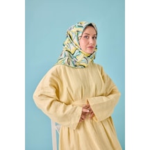 Silk Home Twill İpek Eşarp 11471-40 Lila, Sarı, Butter Yellow