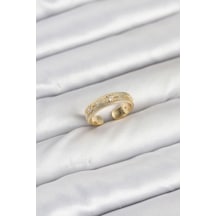 Pirinç Gold Renk Zirkon Taşlı Kutup Yıldızı Model Kadın Yüzü Tdrtr