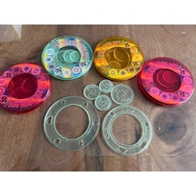 6 Adet Birden 3 Boyutlu Desen Çizim Cetveli Spirograph