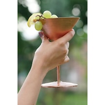 Bakır Martini Bardak 2'li Mat Bakır Renk